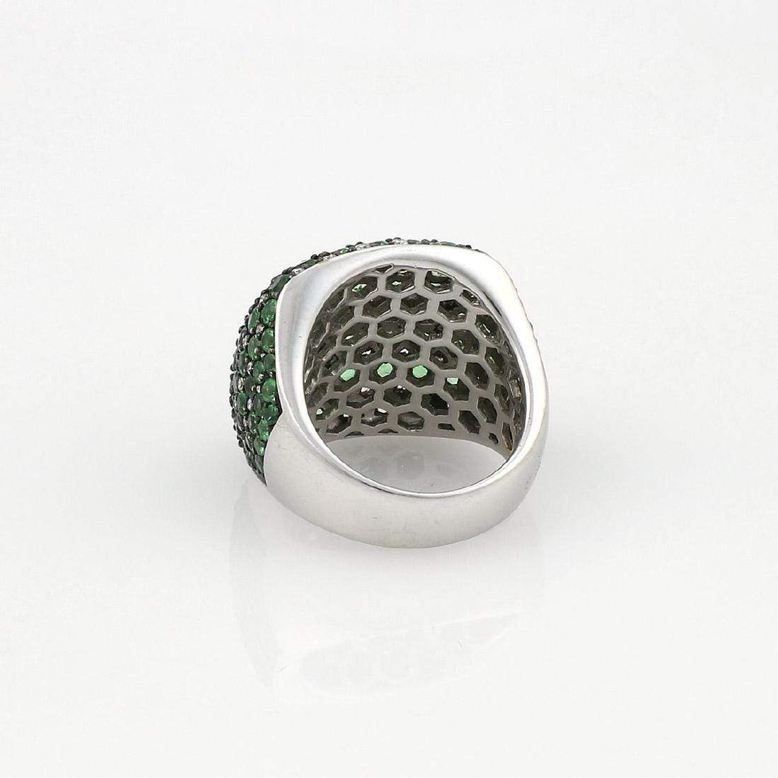 Tsavorite Garnet & Diamond Ring