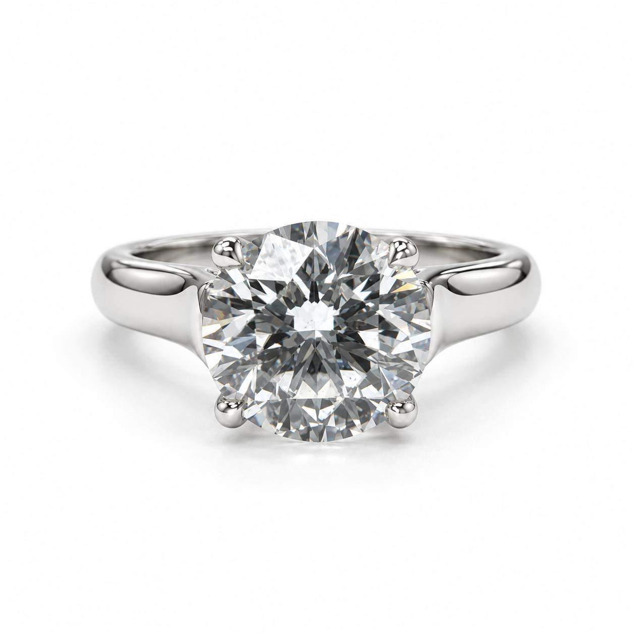 GIA Certified 1.62 Carat Round Brilliant Cut Diamond Engagement Ring