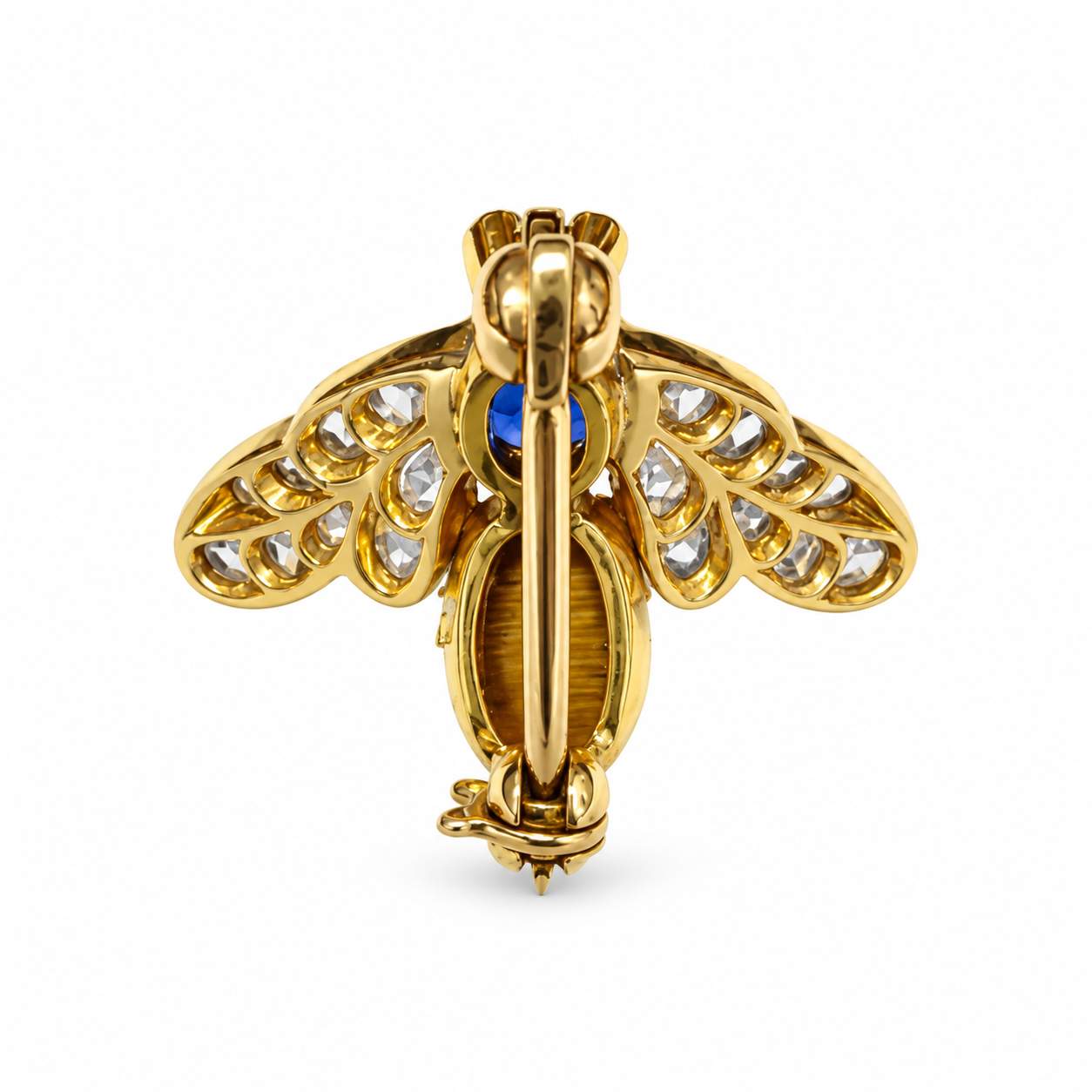Victorian Gemstone Bee Brooch