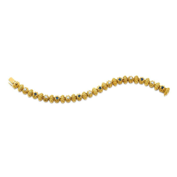 CARTIER SAPPHIRE AND DIAMOND BRACELET