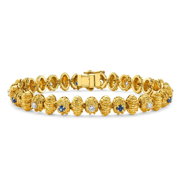 CARTIER SAPPHIRE AND DIAMOND BRACELET