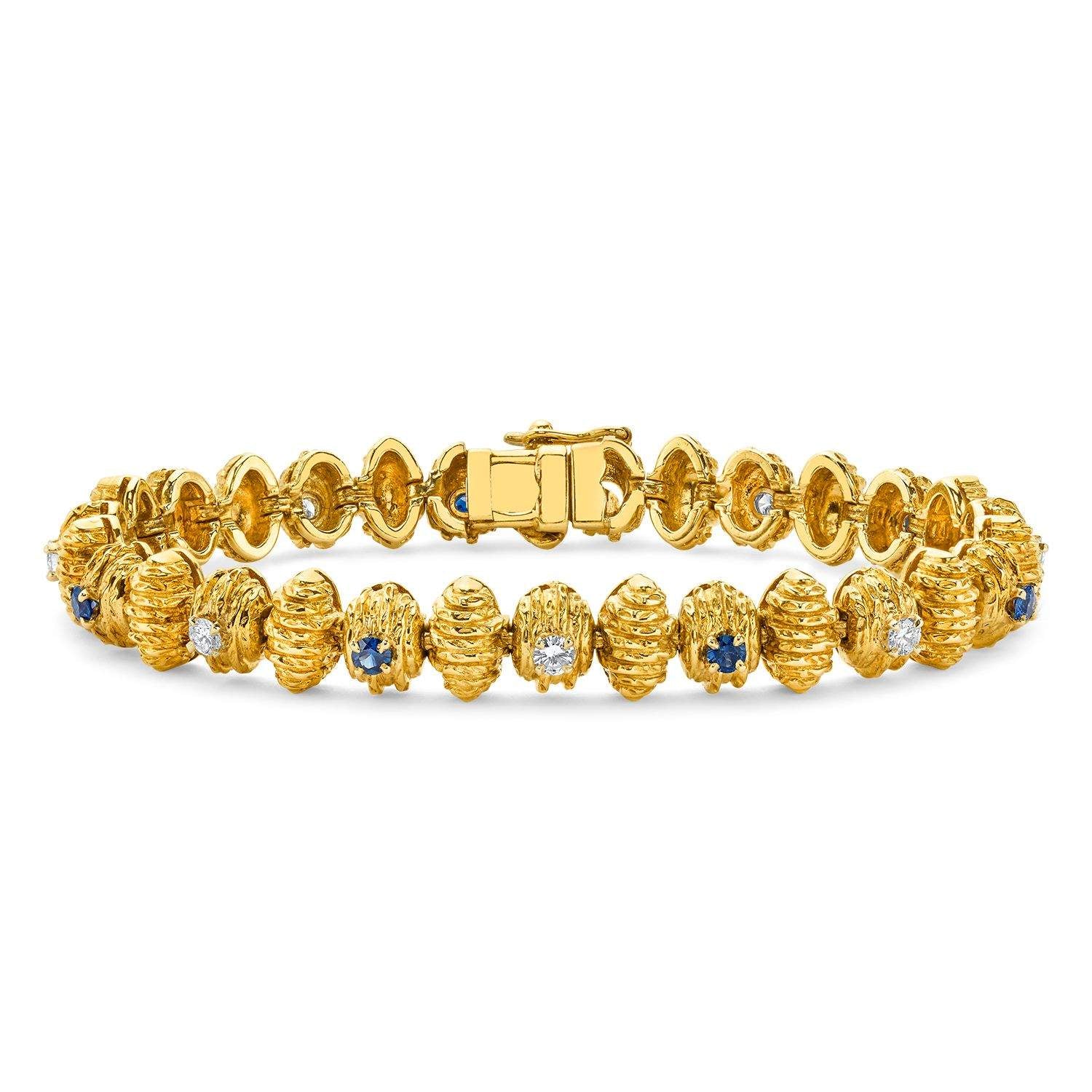 CARTIER SAPPHIRE AND DIAMOND BRACELET