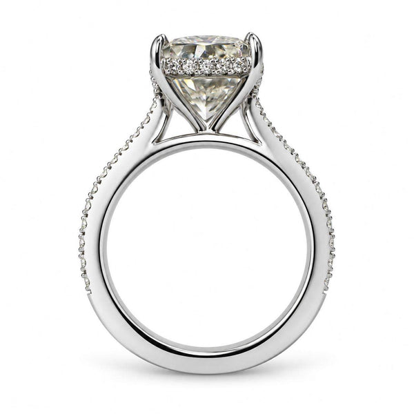 GIA Certified 4.22 Carat Radiant Cut Diamond Engagement Ring