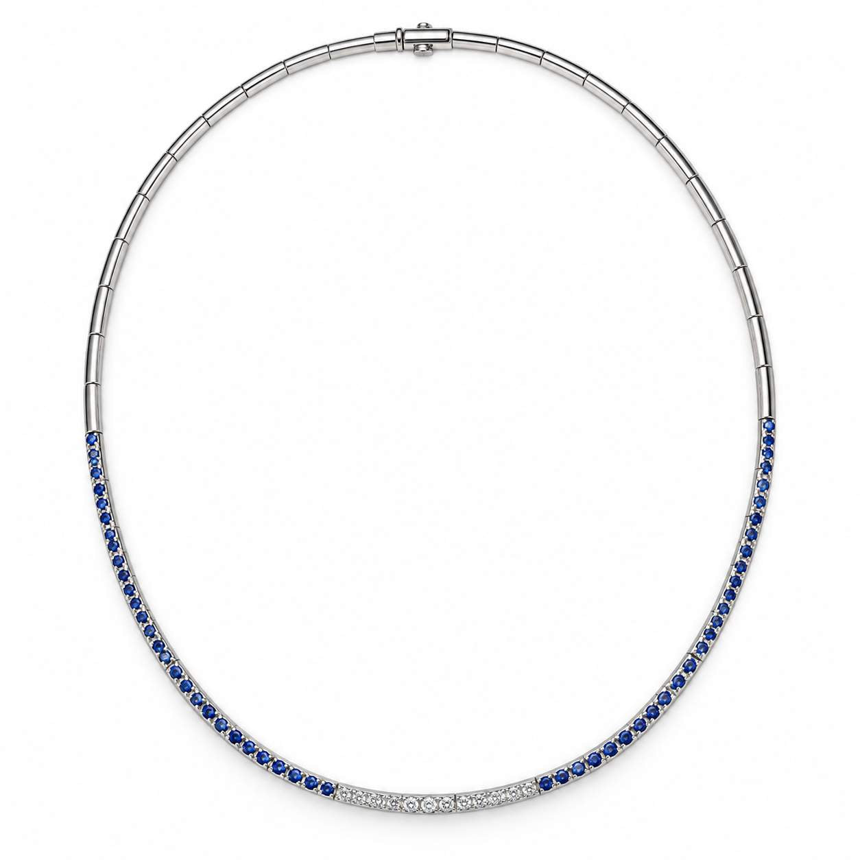 Sapphire and Diamond Necklace,