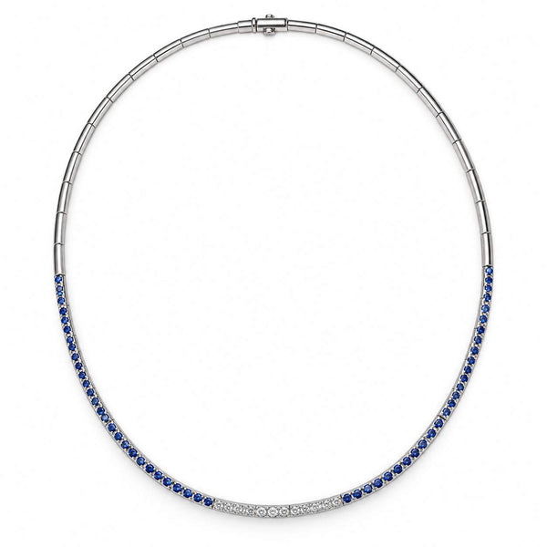 Sapphire and Diamond Necklace,