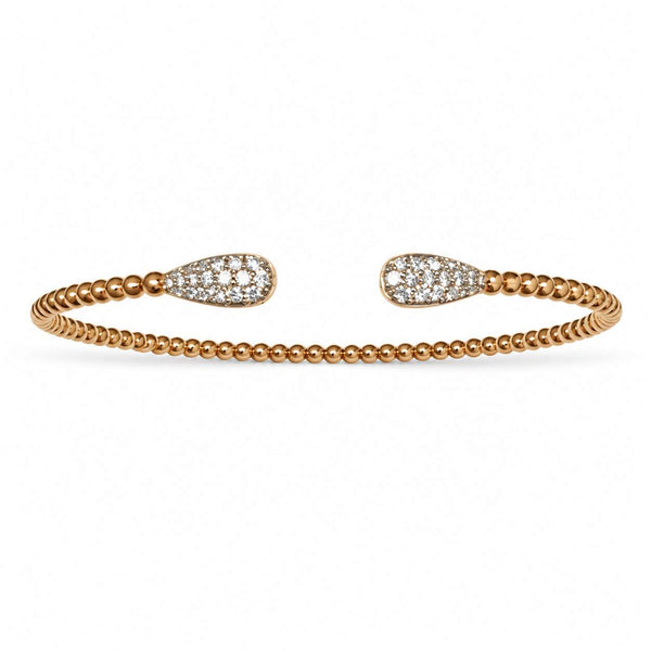 Diamond Beaded Flexible Bangle