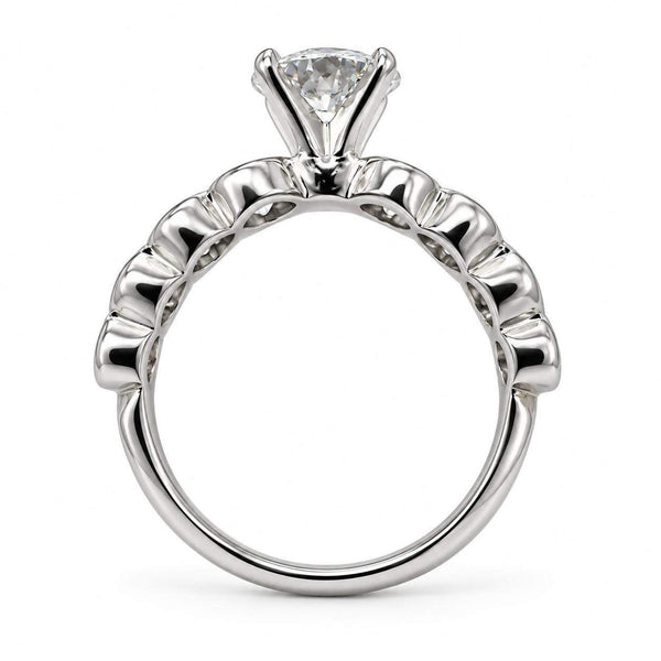 GIA Certified 1.11 Carat Round Brilliant Cut Diamond Engagement Ring