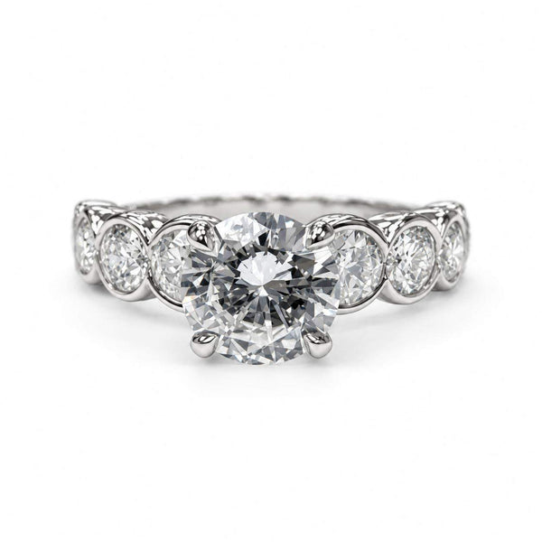 GIA Certified 1.11 Carat Round Brilliant Cut Diamond Engagement Ring