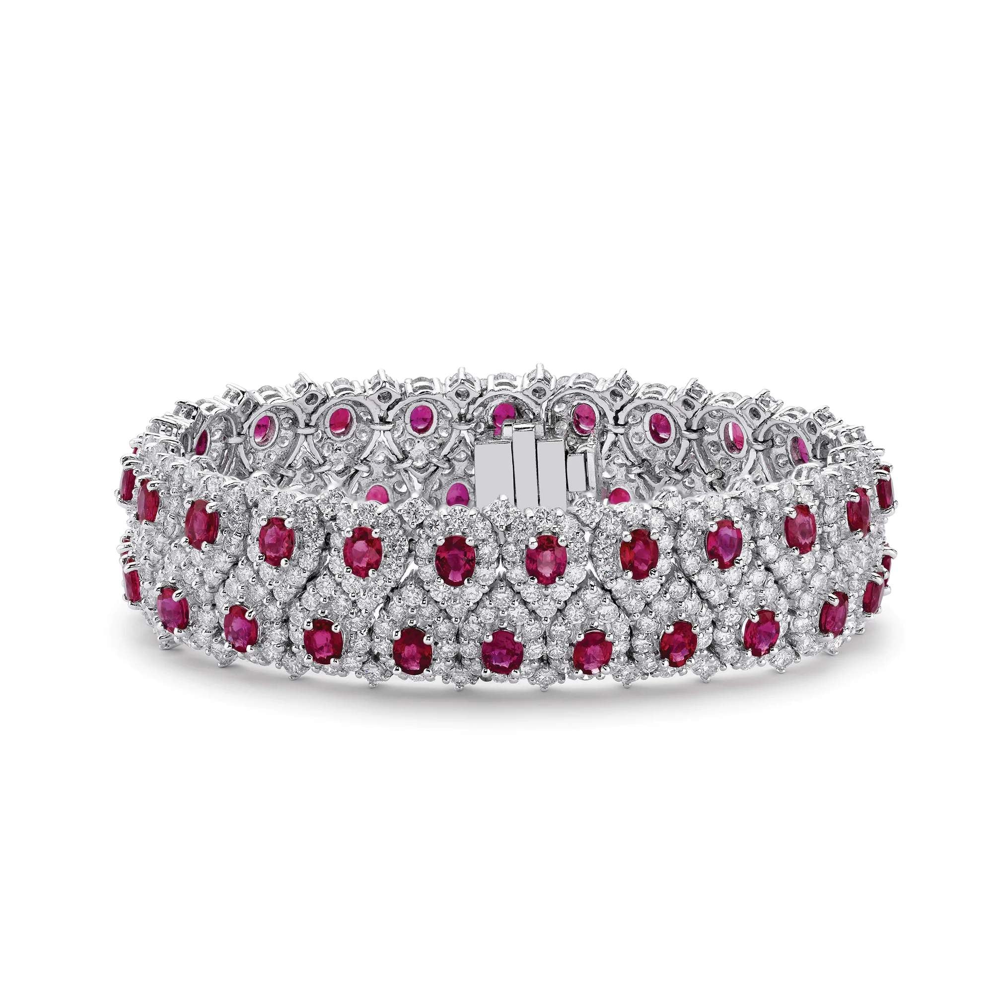 RUBY AND DIAMOND BRACELET