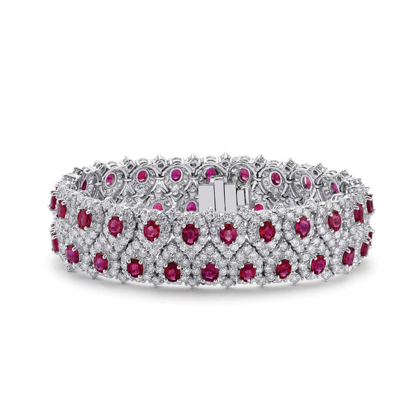 RUBY AND DIAMOND BRACELET