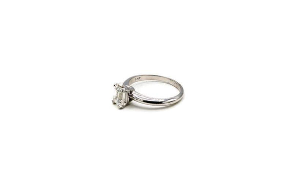 EMERALD CUT DIAMOND ENGAGEMENT RING