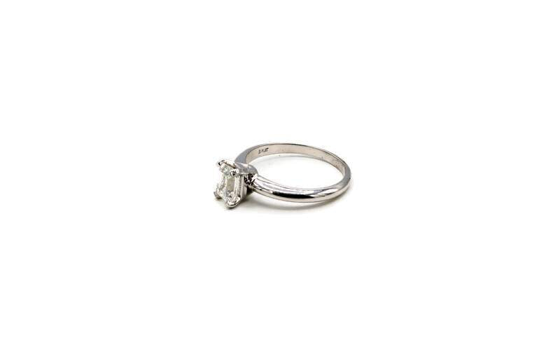 EMERALD CUT DIAMOND ENGAGEMENT RING