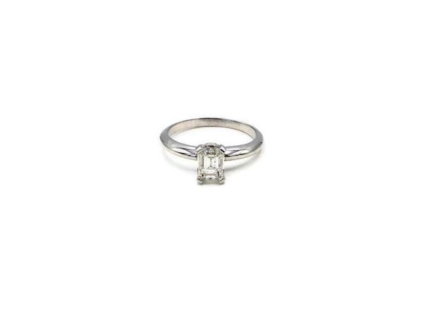 EMERALD CUT DIAMOND ENGAGEMENT RING