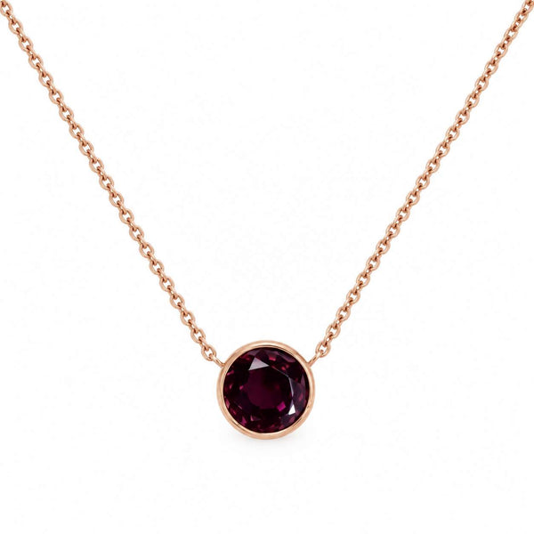 Spinel Bezel Necklace