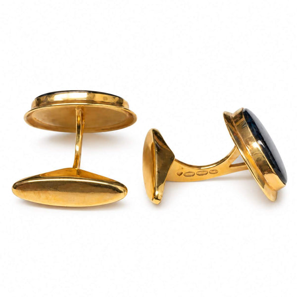 Oval Labradorite Cufflinks