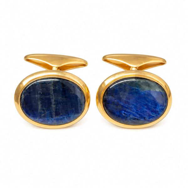 Oval Labradorite Cufflinks