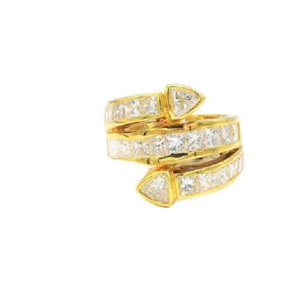 DIAMOND PRINCESS AND TRILLION WRAP RING Provident Jewelery