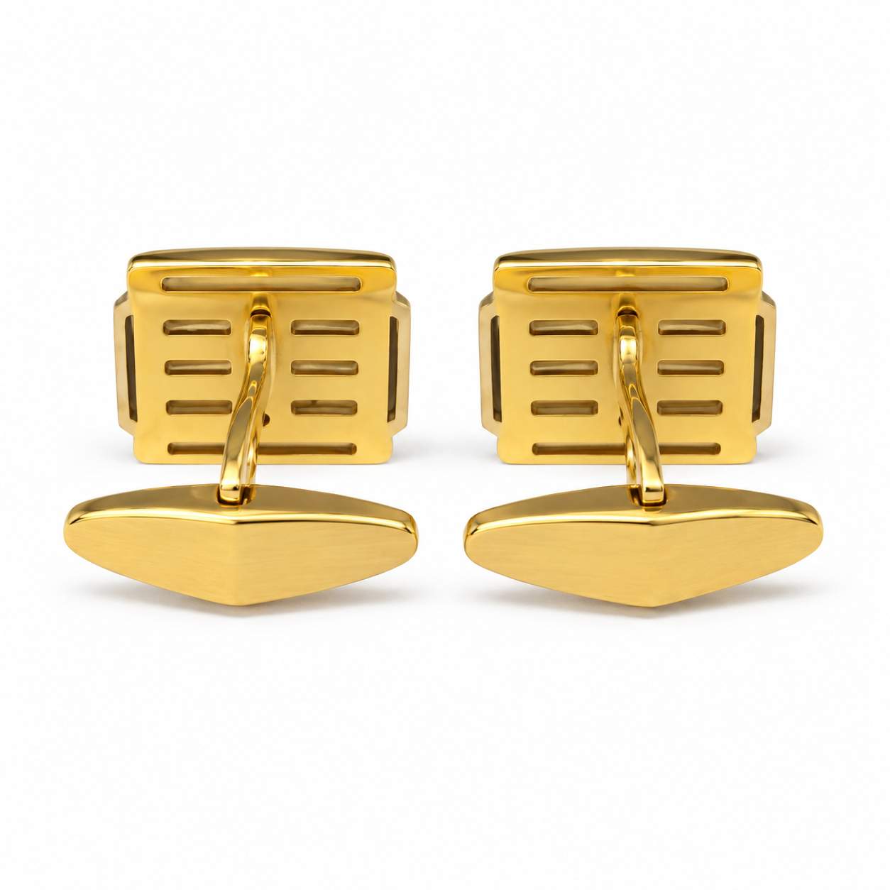 18K Yellow & White Gold Diamond Cufflinks