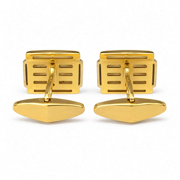 18K Yellow & White Gold Diamond Cufflinks