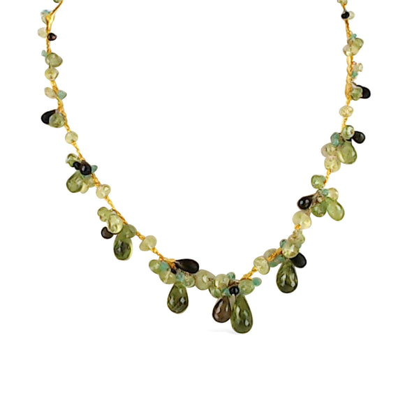 SEMI PRECIOUS BRIOLETTE NECKLACE