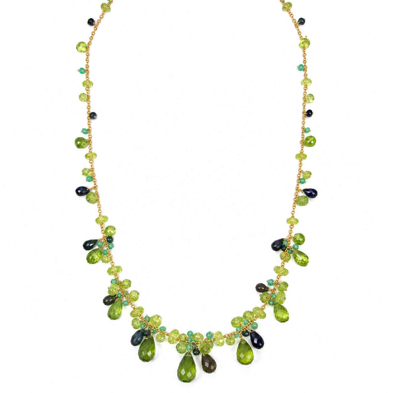 Multi-Gemstone Briolette Necklace