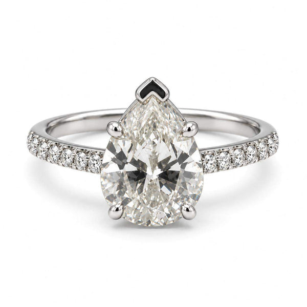 GIA Certified 1.64 Carat Pear Shape Diamond Engagement Ring