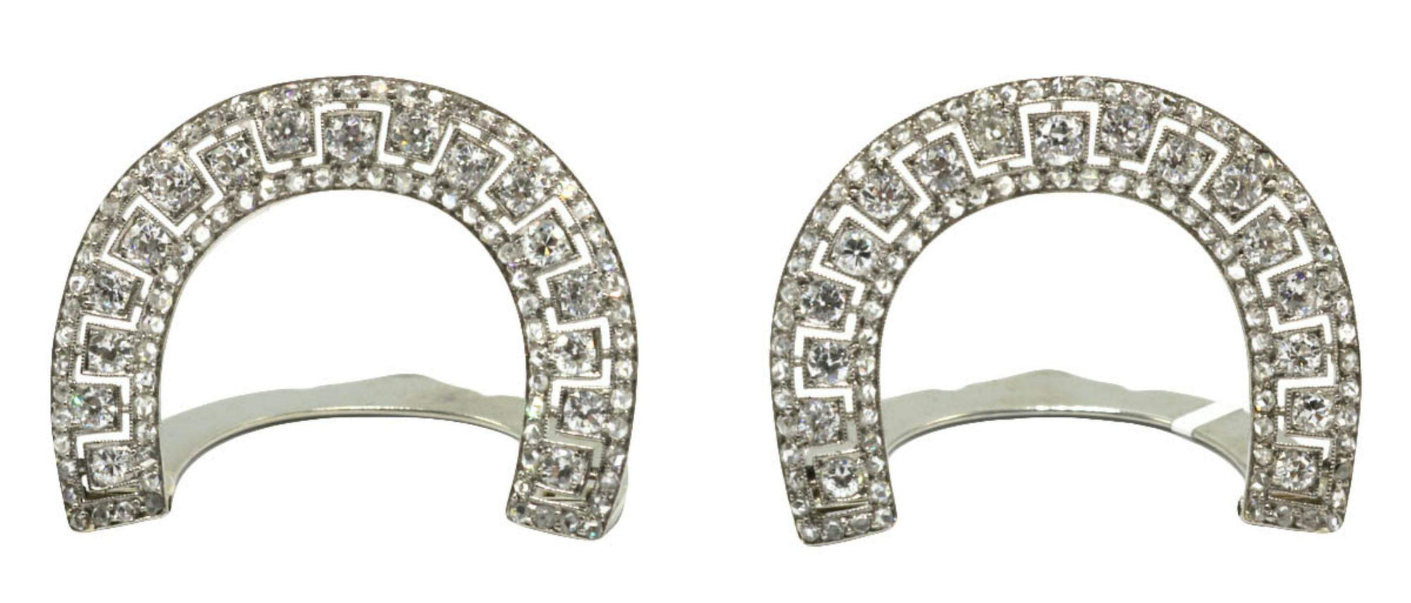 CARTIER DECO DIAMOND CLIPS