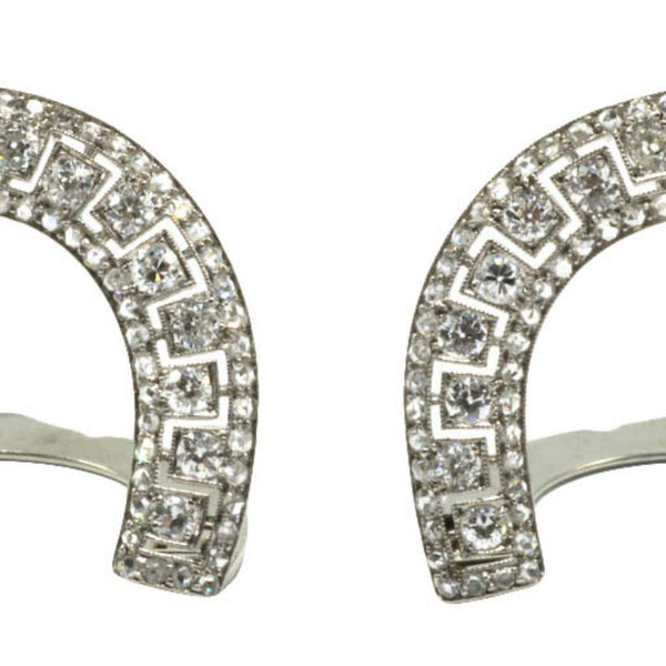 CARTIER DECO DIAMOND CLIPS