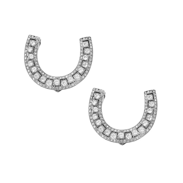 CARTIER DECO DIAMOND CLIPS
