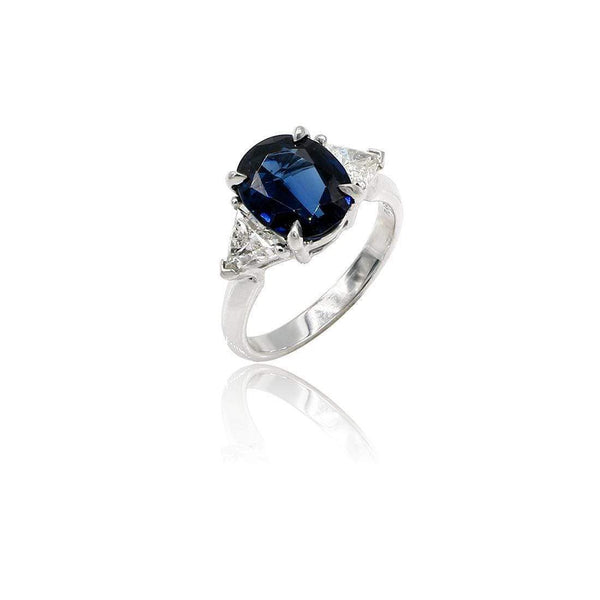 SAPPHIRE AND DIAMOND RING