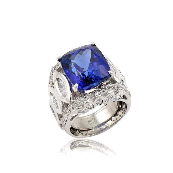 TANZANITE AND DIAMOND RING Provident Jewelery