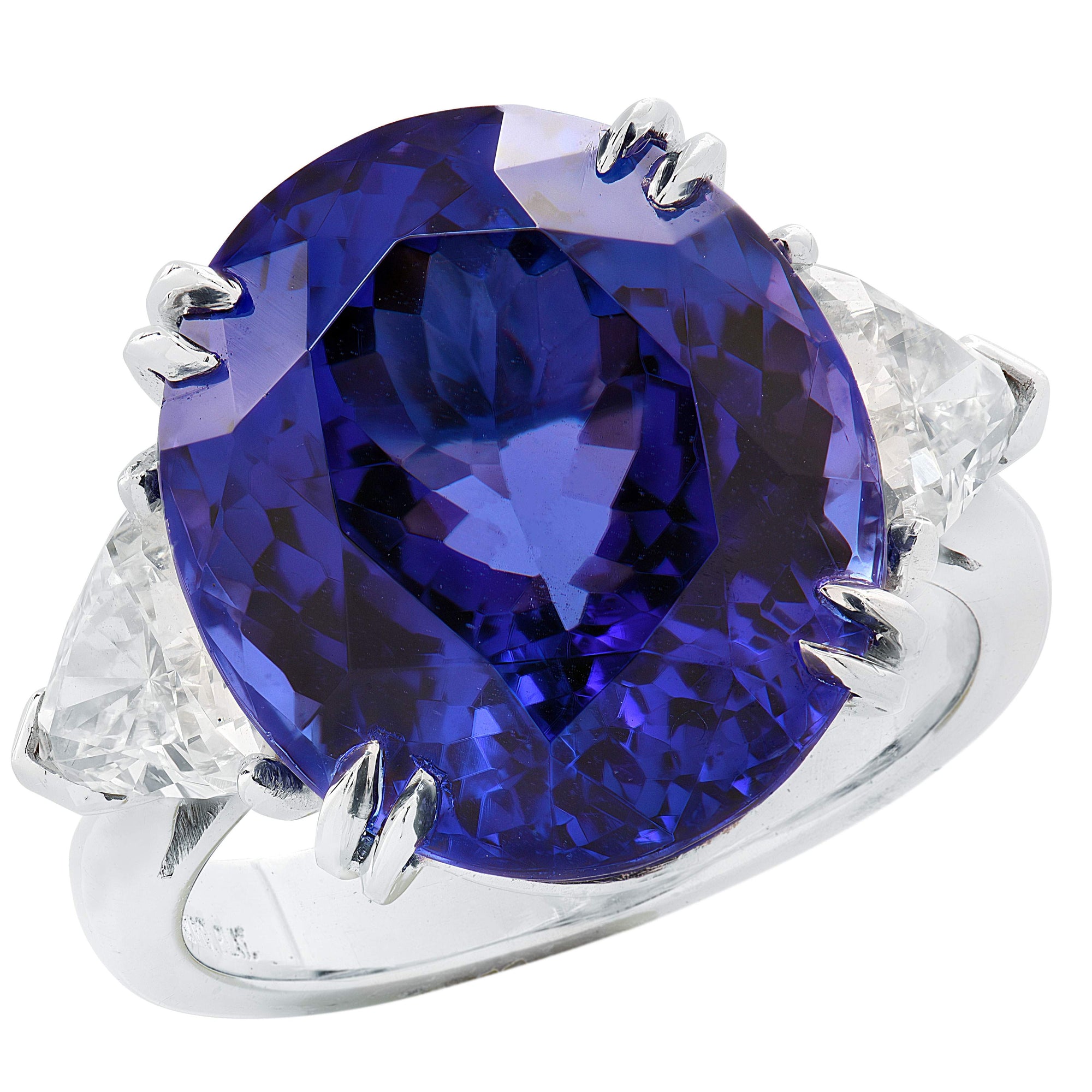 TANZANITE AND DIAMOND RING