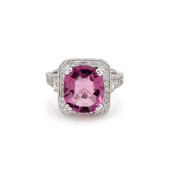 PINK TOURMALINE AND DIAMOND RING Provident Jewelery