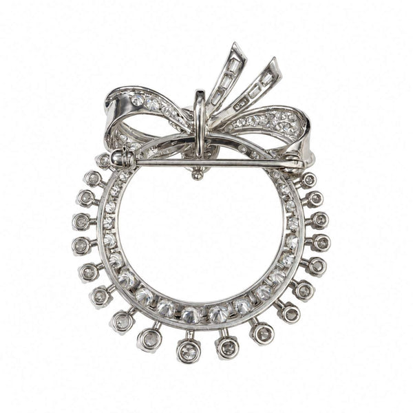 Diamond Bow Brooch & Pendant