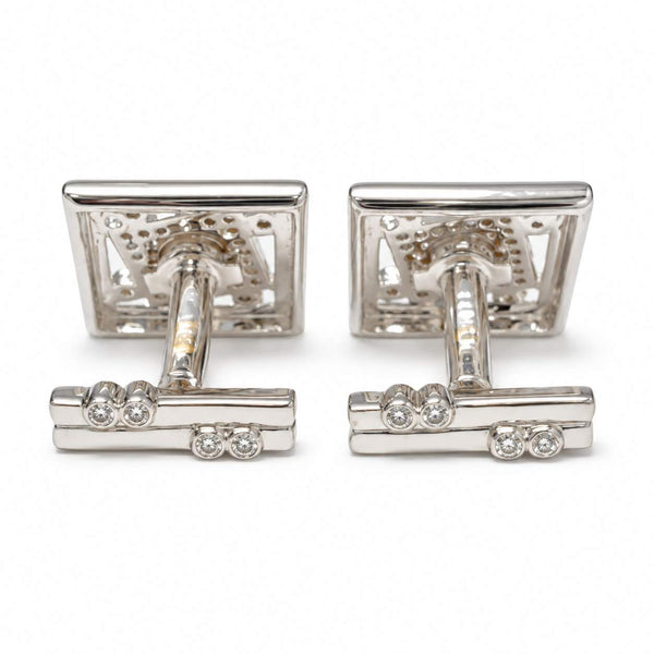 Geometric Diamond Cufflinks
