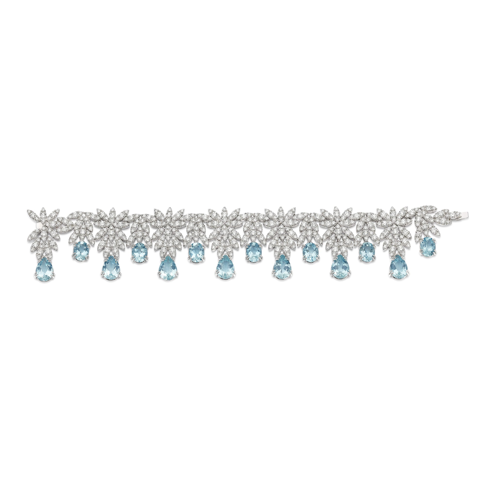 PASQUALE BRUNI AQUAMARINE AND DIAMOND SET