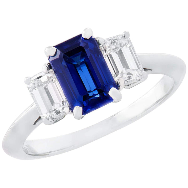 TIFFANY & CO SAPPHIRE AND DIAMOND RING