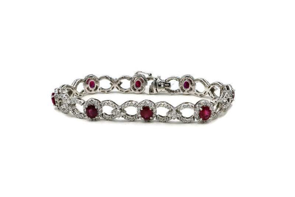RUBY AND DIAMOND BRACELET