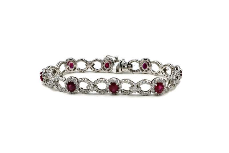 RUBY AND DIAMOND BRACELET
