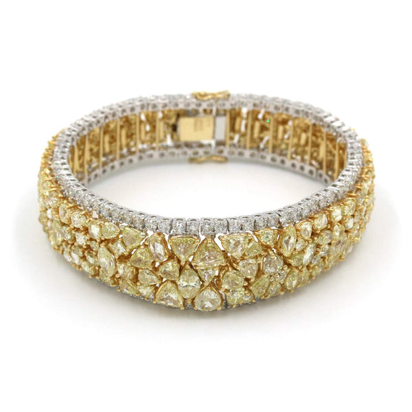 GORGEOUS YELLOW DIAMOND BRACELET
