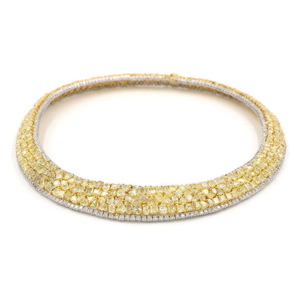 GORGEOUS YELLOW DIAMOND NECKLACE