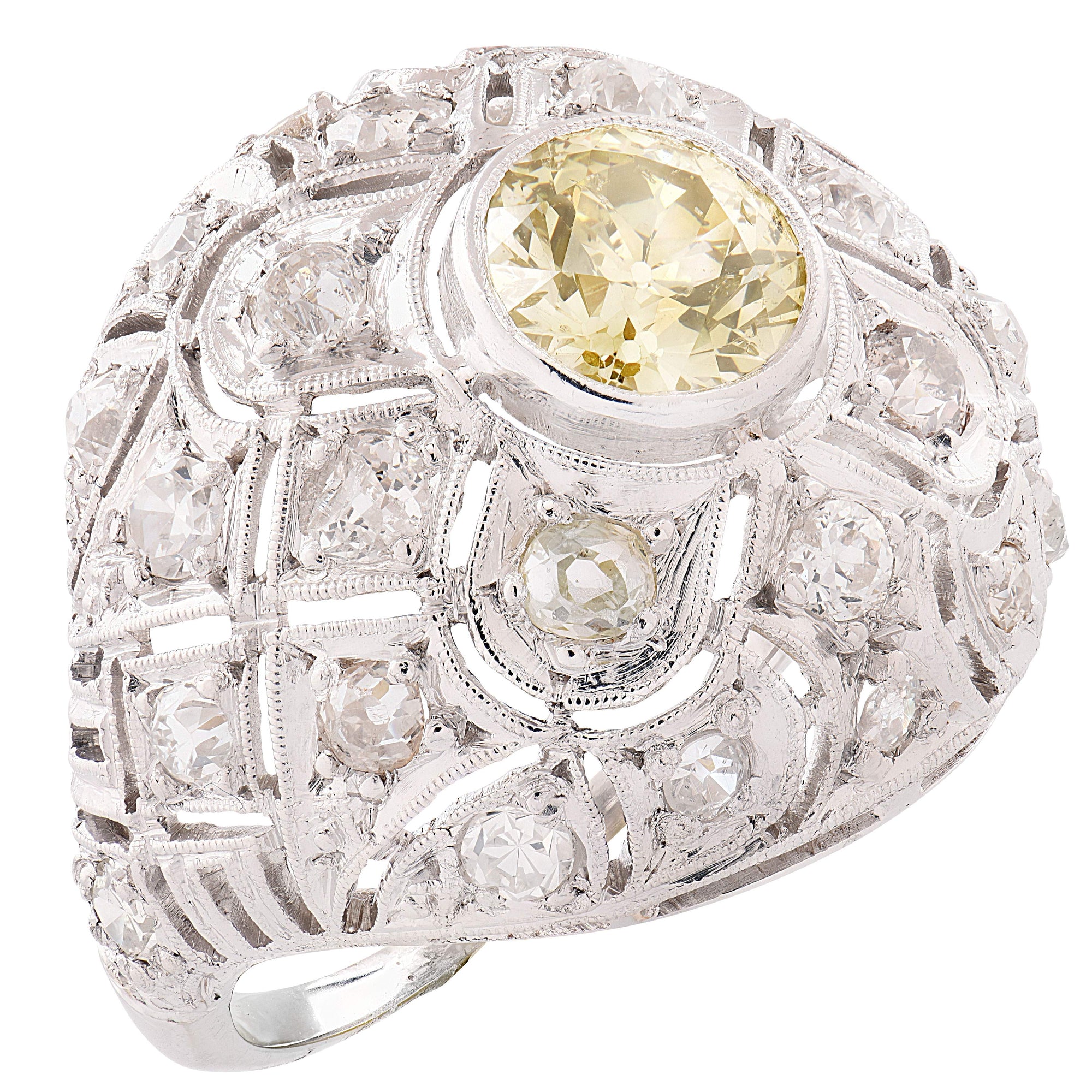 DECO YELLOW DIAMOND RING