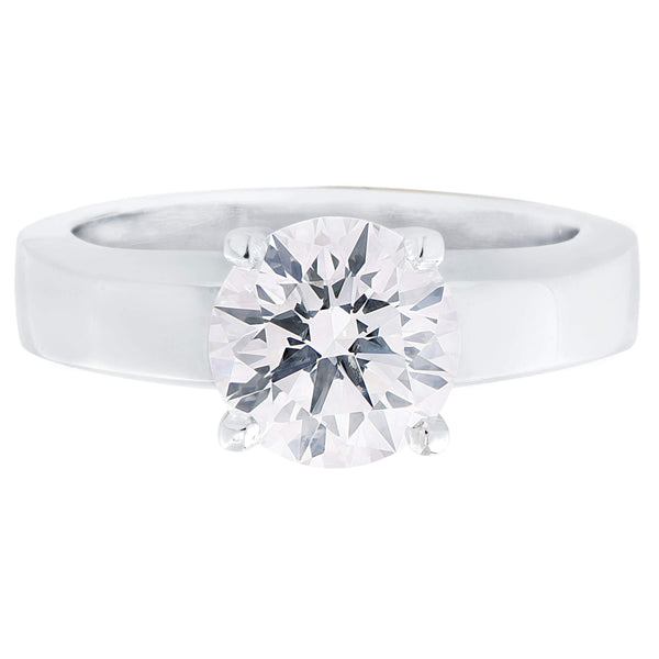 Cartier 1.70ct Round Brilliant Cut Diamond Solitaire Engagement Ring