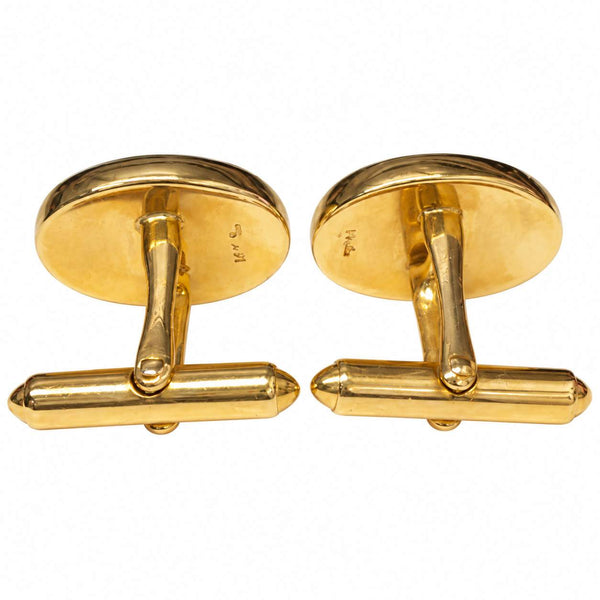 Classic Oval Black Onyx Cufflinks
