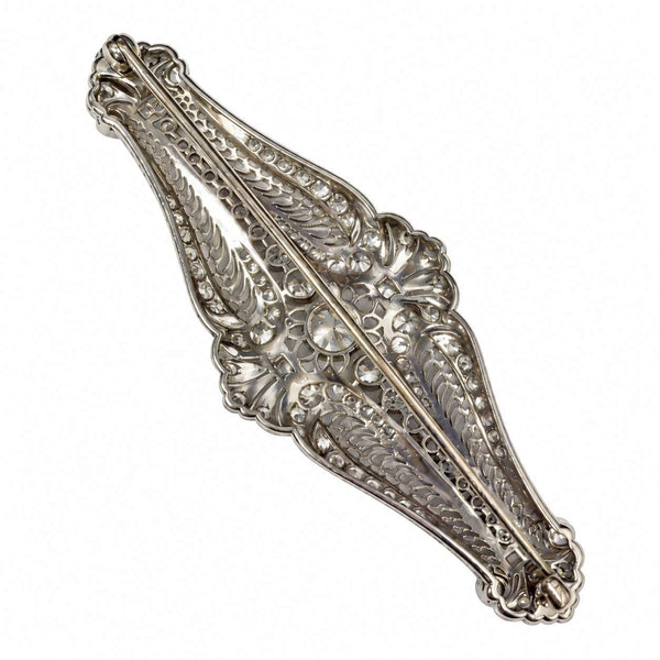 Art Deco Diamond Filigree Brooch