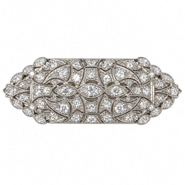Korrin Brothers Art Deco Diamond Brooch