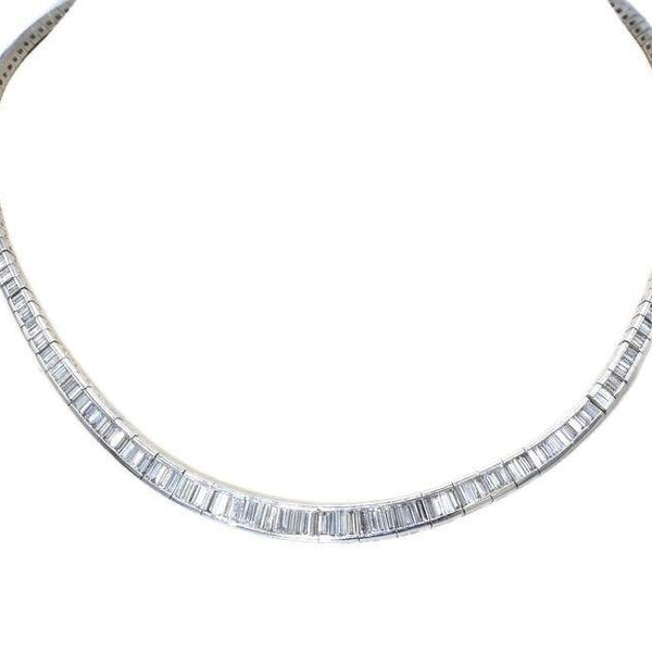 BAGUETTE DIAMOND NECKLACE