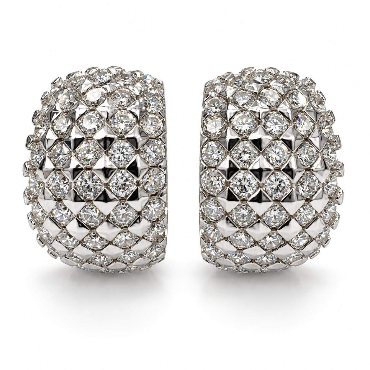 6.30 Carat Diamond Earrings