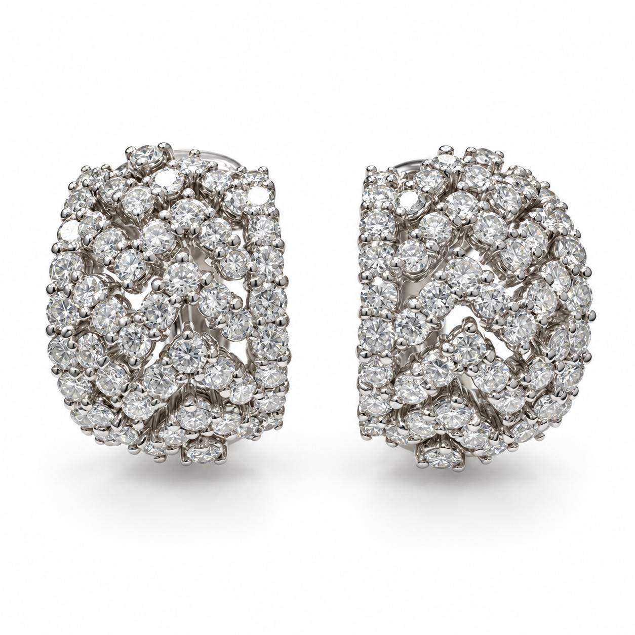 5.50 Carat Diamond Earrings