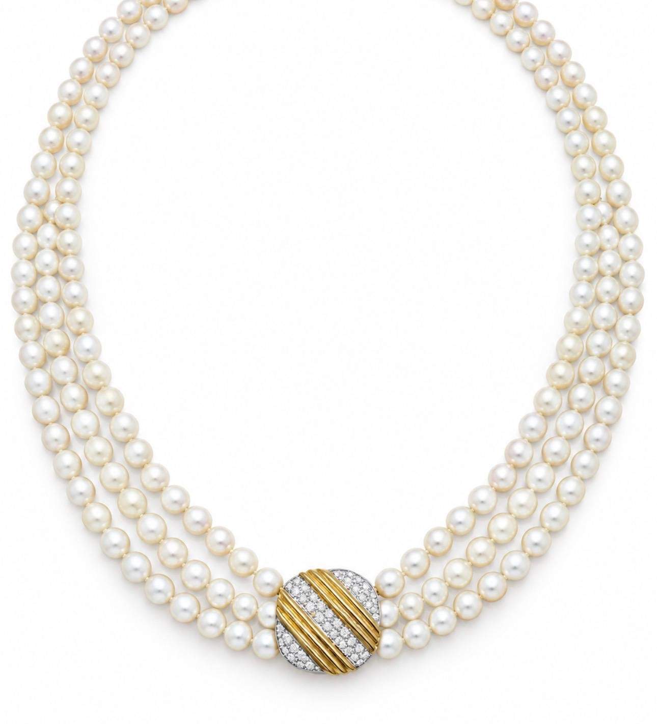 Pearl & Diamond Necklace